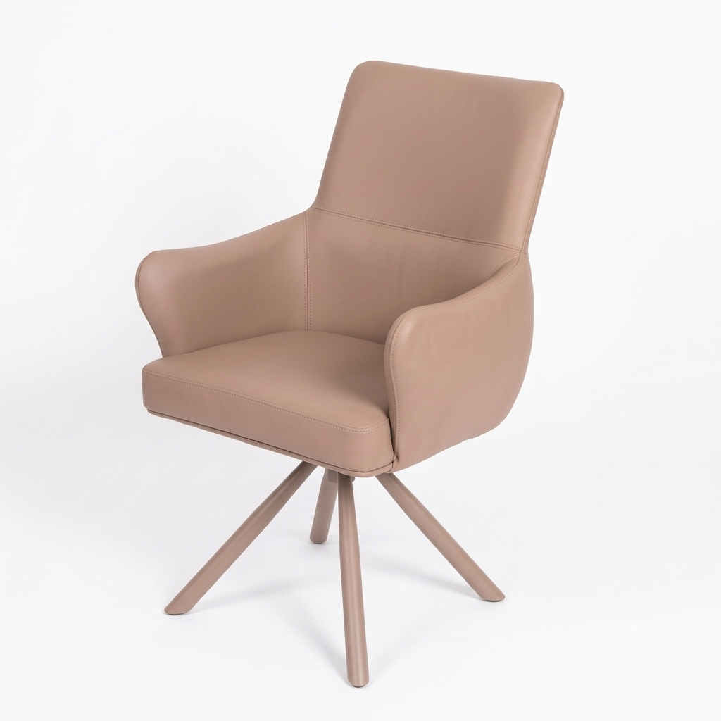 Auto-Reverse Fabric & Leatherette Chair – AR-12325