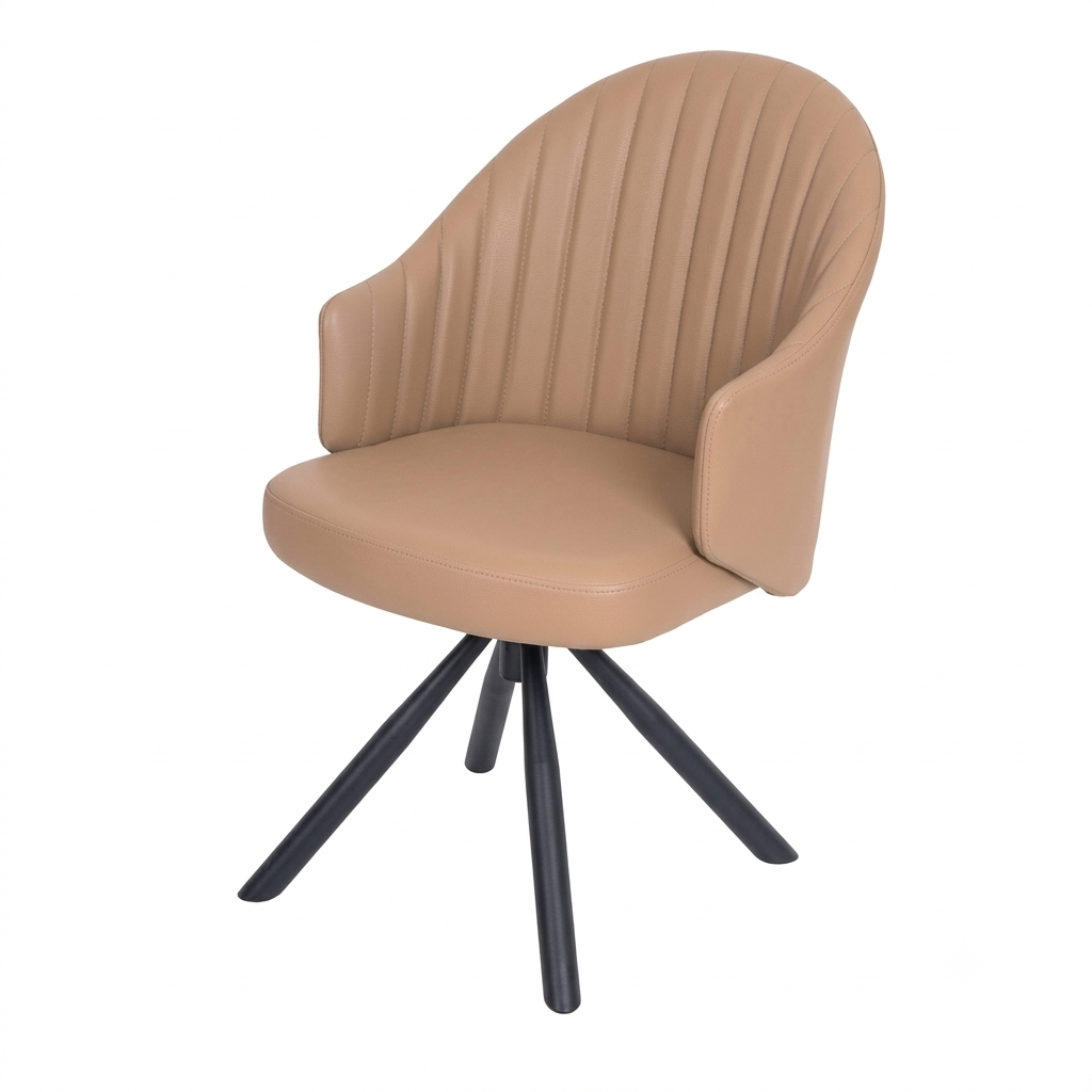Fixed Mechanism Fabric & Leatherette Chair – FX-12033