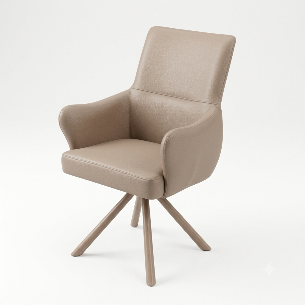 Auto-Reverse Fabric & Leatherette Chair – FX-12025